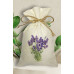 Lavanta Tasarımlı Bez Kese 7x12 cm